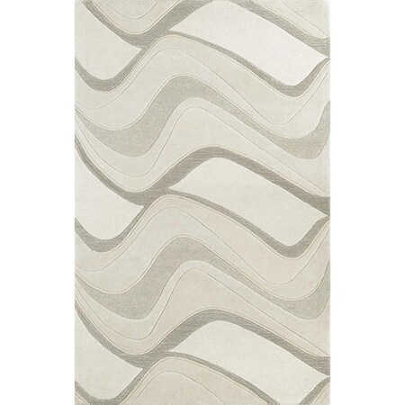 Palacedesigns Wool Ivory Area Rug - Ivory - 3 ft. 3 in. x 5 ft. 3 in. PA3666320